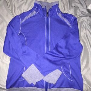 🦋 Purple/Grey Columbia sweater with thumb holes